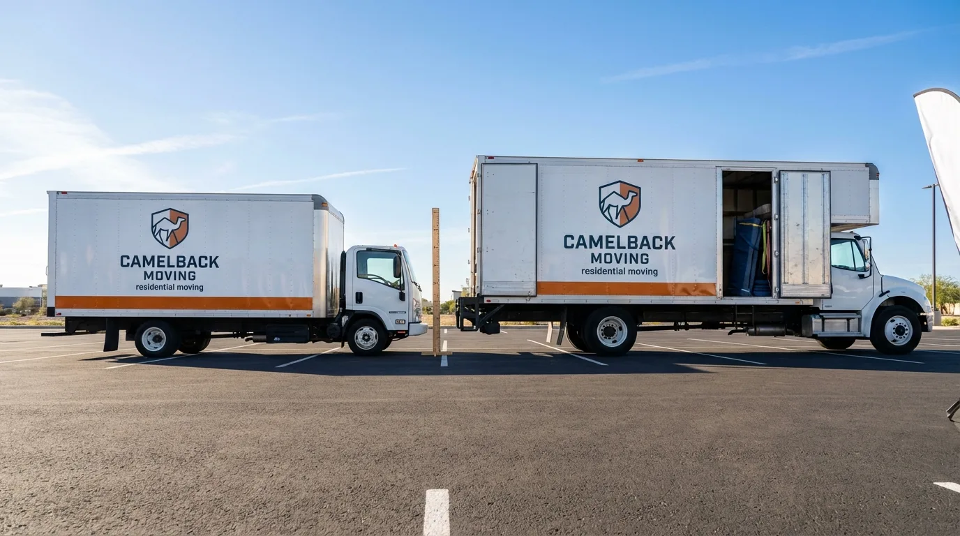 Moving truck size capacity guide in Depew